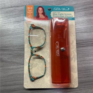 THE PIONEER WOMAN BLUE LIGHT SCREEN PROTECTION GLASSES VINTAGE FLORAL NE…